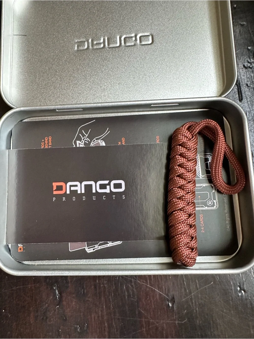 Dango M1 Maverick Bifold Wallet - 4-Pocket Whiskey Brown Leather RFID